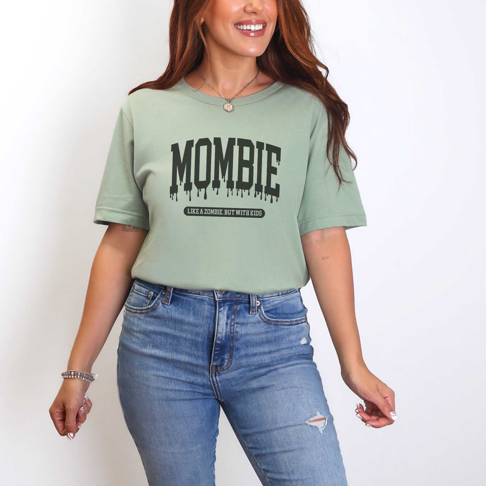 Mombie Halloween Graphic T-Shirt