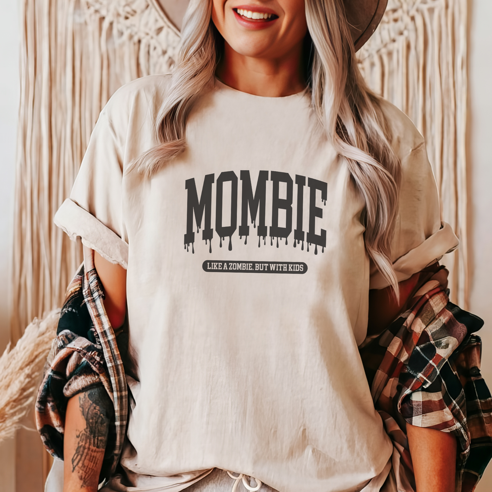 Mombie Halloween Graphic T-Shirt
