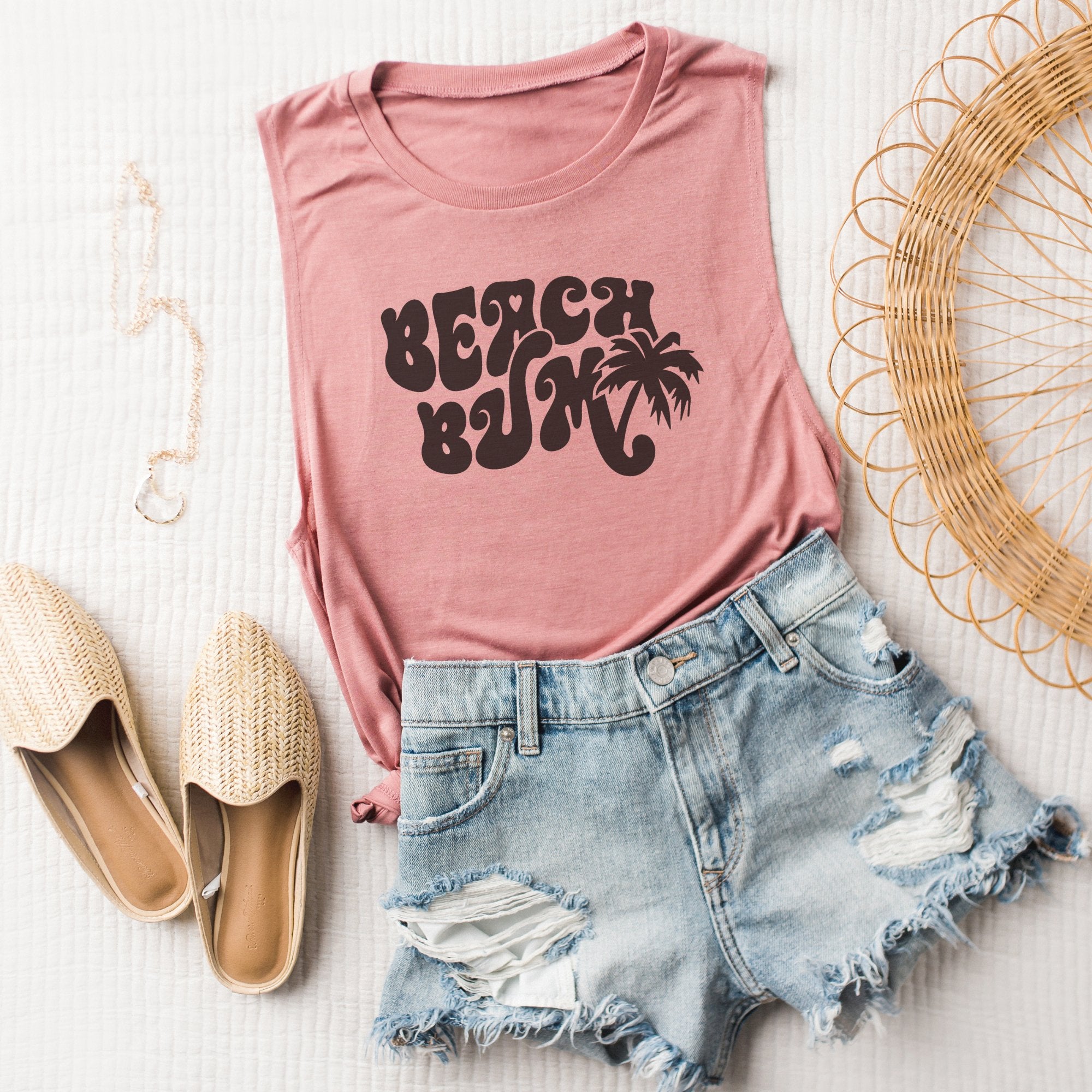 Beach Bum Muscle Tank Top - Trendznmore