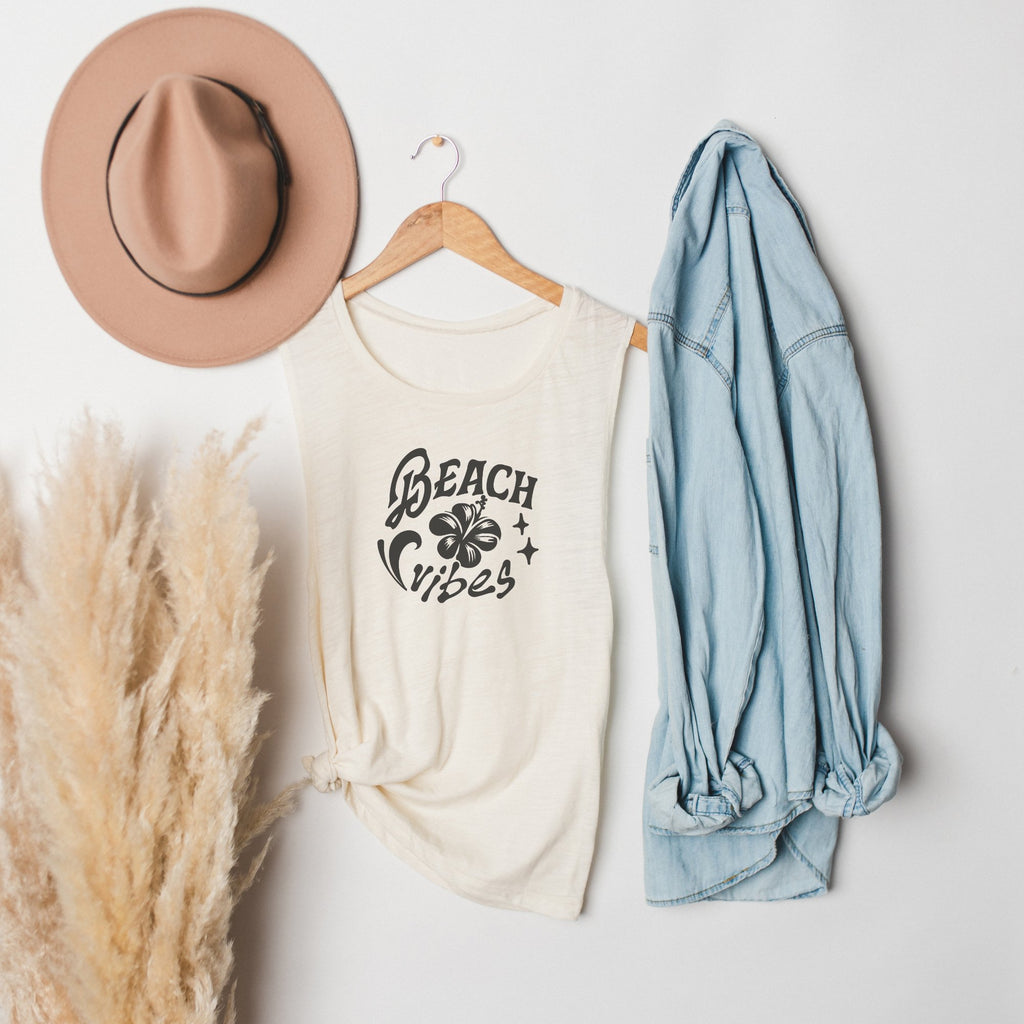 Beach Vibes Muscle Tank Top - Trendznmore