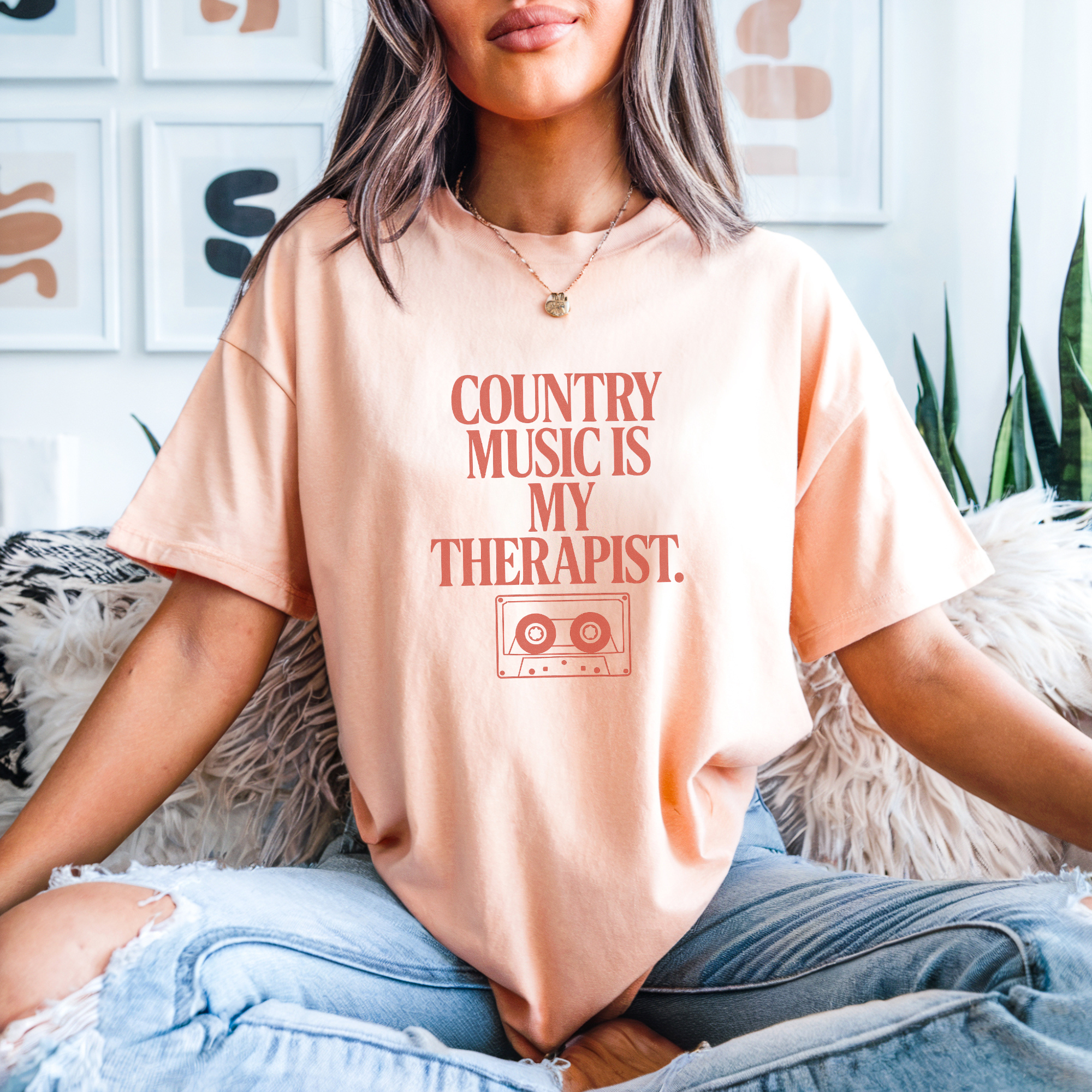 Country Music is My Therapist Graphic Tee