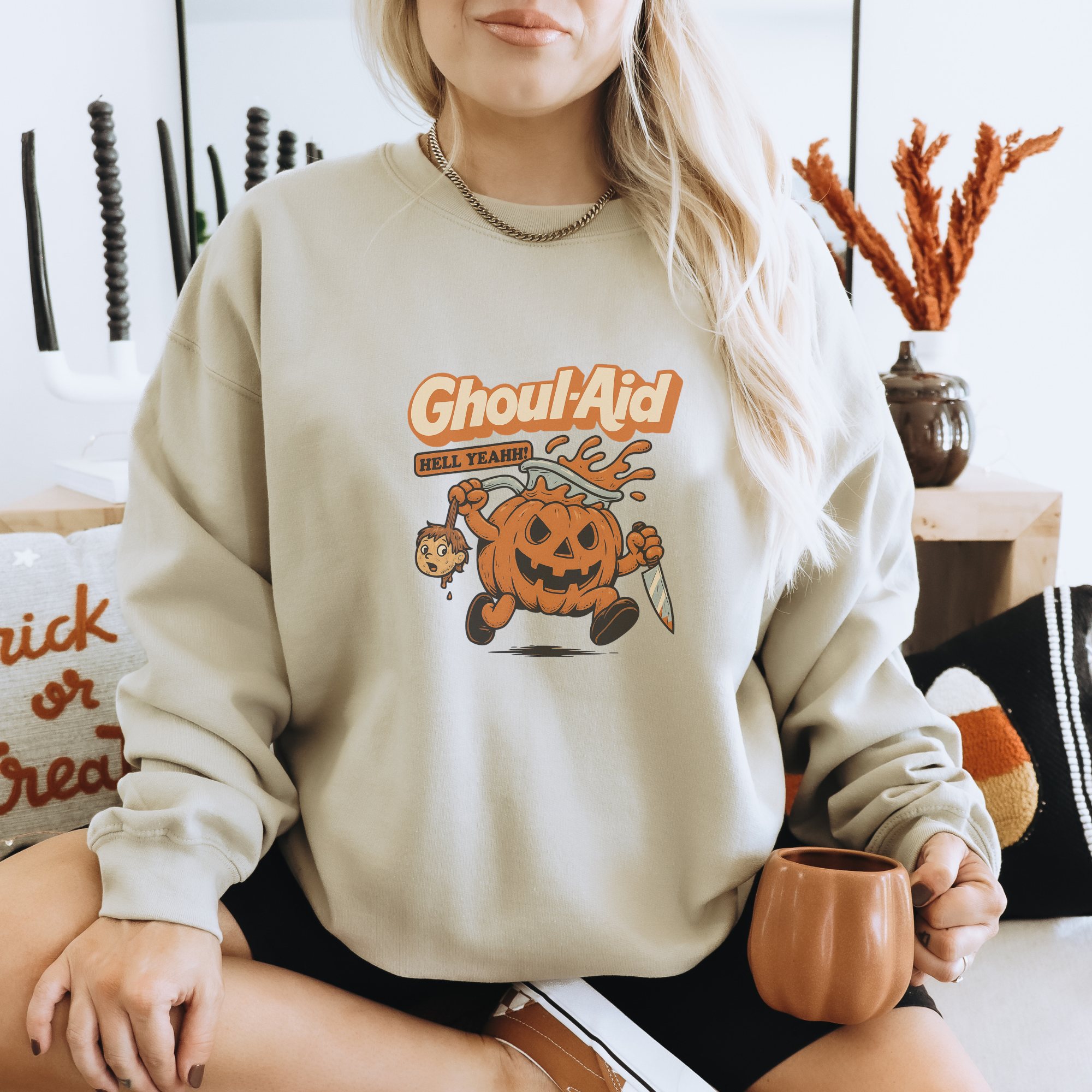 Ghoul-Aid Halloween Women's Graphic Sweatshirt