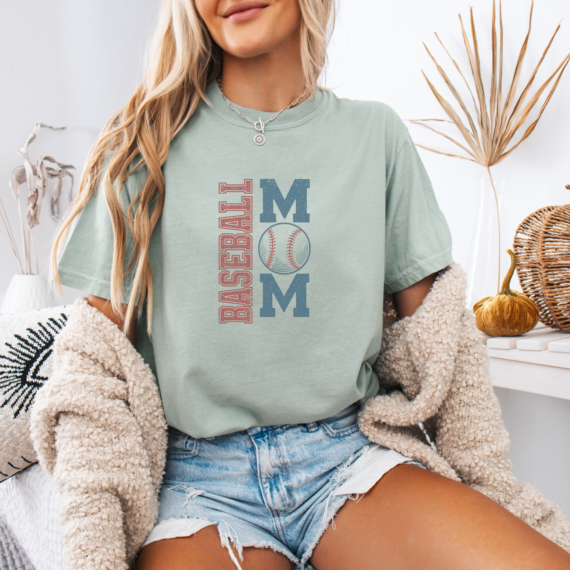 Throwback Baseball Mom Shirt