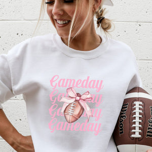 Coquette Game Day Football Crewneck Sweatshirt - Trendznmore