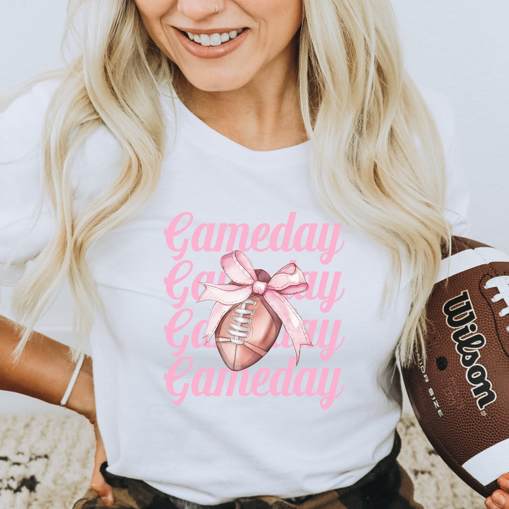 Coquette Game Day Football T - Shirt - Trendznmore