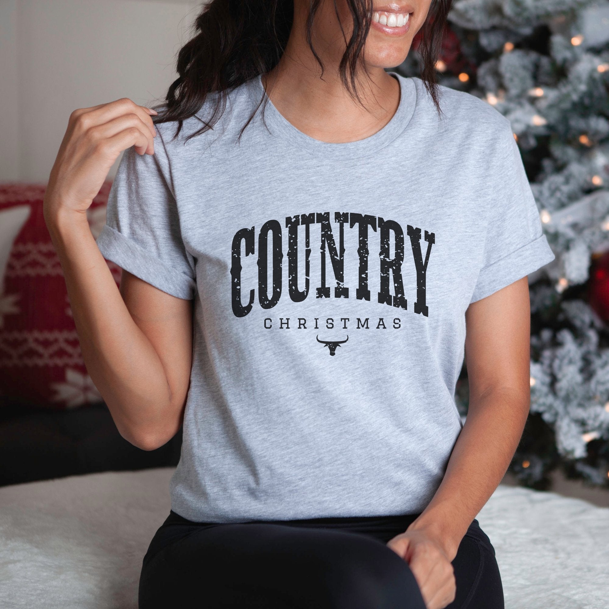 Country Christmas Western Women's T - shirt - Trendznmore