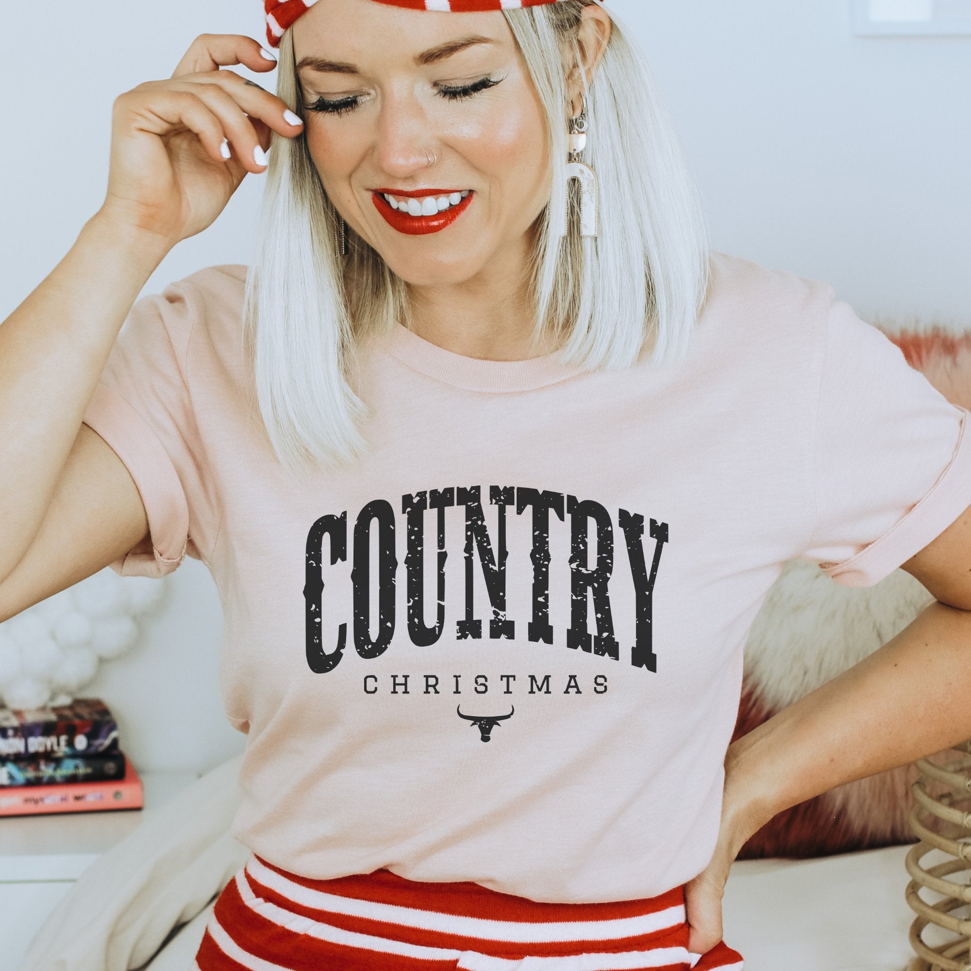 Country Christmas Western Women's T - shirt - Trendznmore