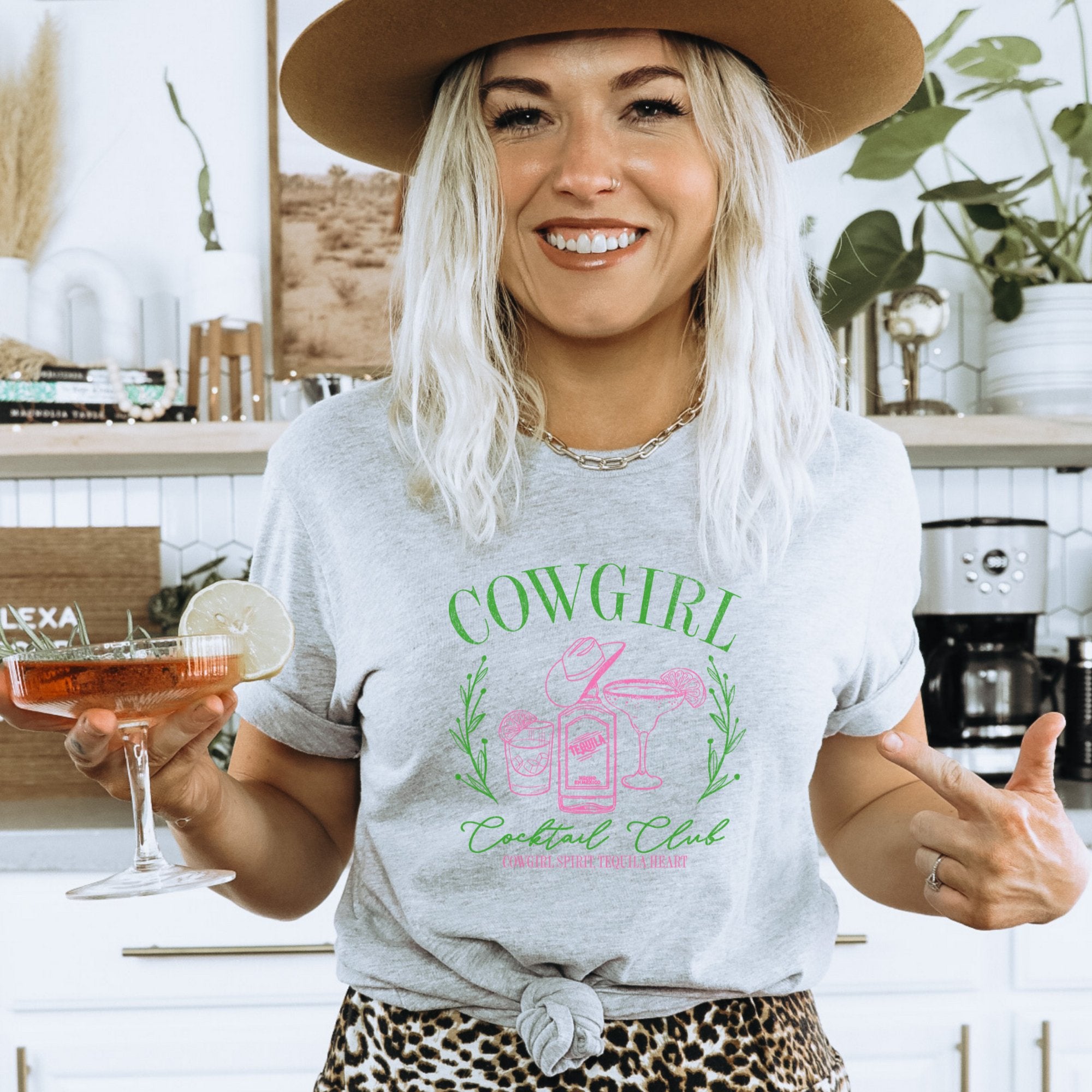 Cowgirl Cocktail Club Western Graphic Tee - Trendznmore