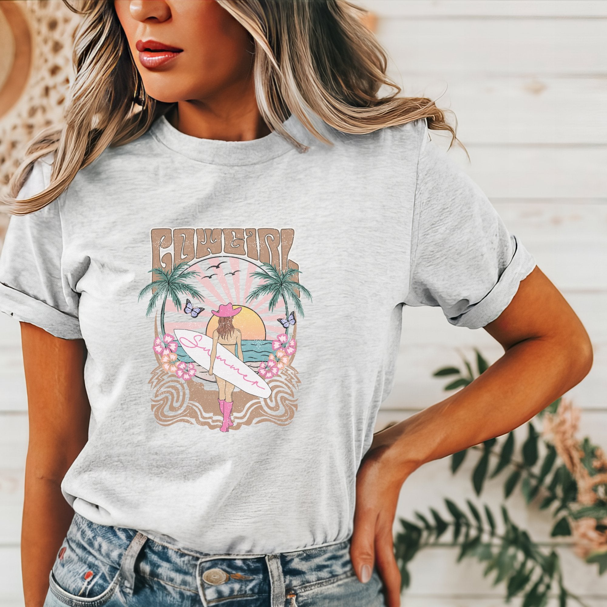 Cowgirl Summer Graphic Tee - Trendznmore