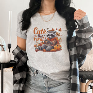 Cute But Feral Fall Graphic T - Shirt - Trendznmore