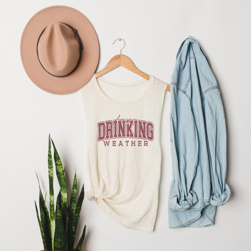 Day Drinking Weather Bella Canvas Muscle Tank Top - Trendznmore
