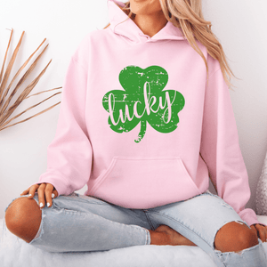 Distressed Shamrock St. Patrick's Day Hoodie - Trendznmore