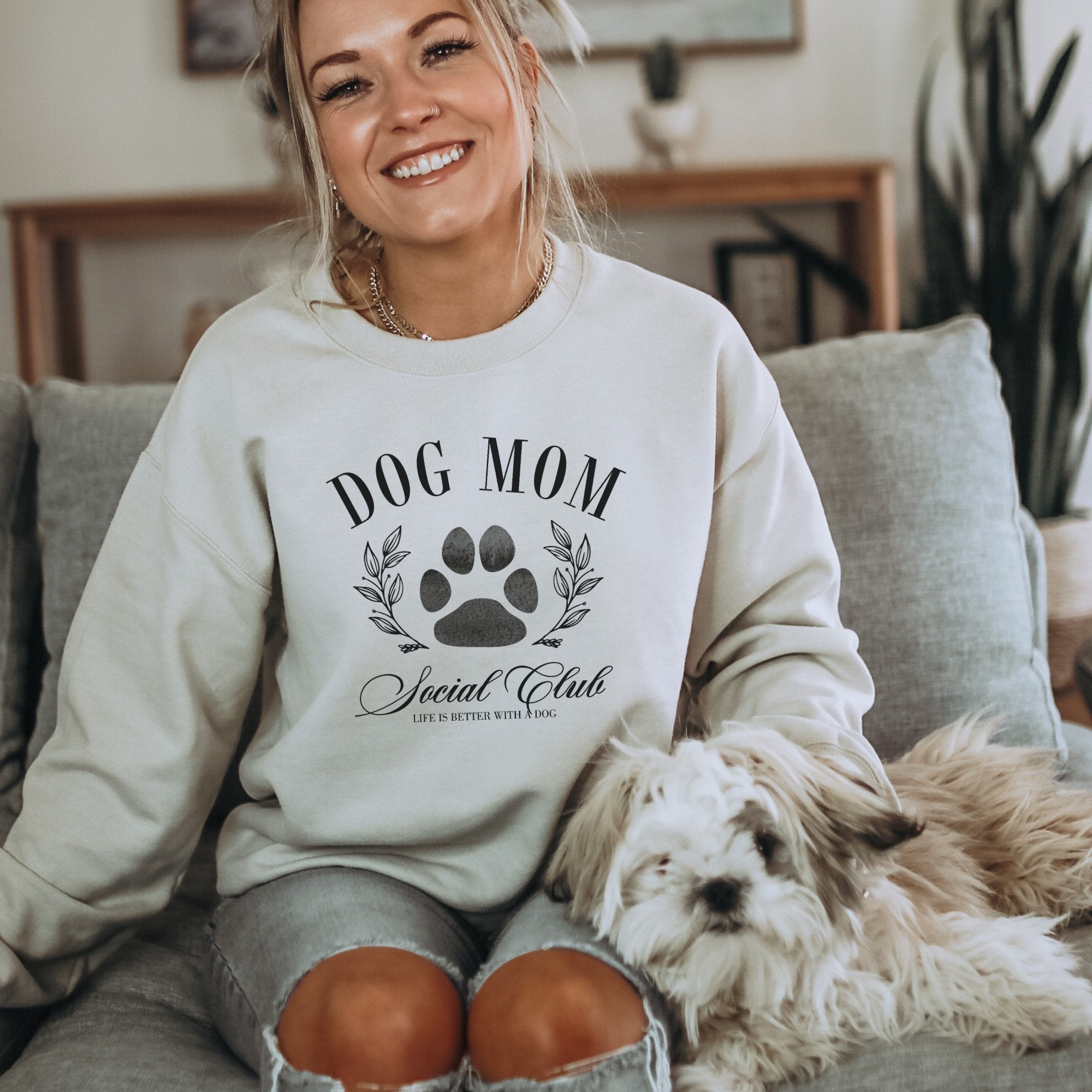 Dog Mom Social Club Sweatshirt - Trendznmore