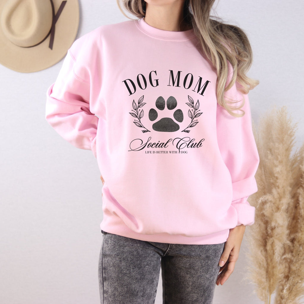 Dog Mom Social Club Sweatshirt - Trendznmore