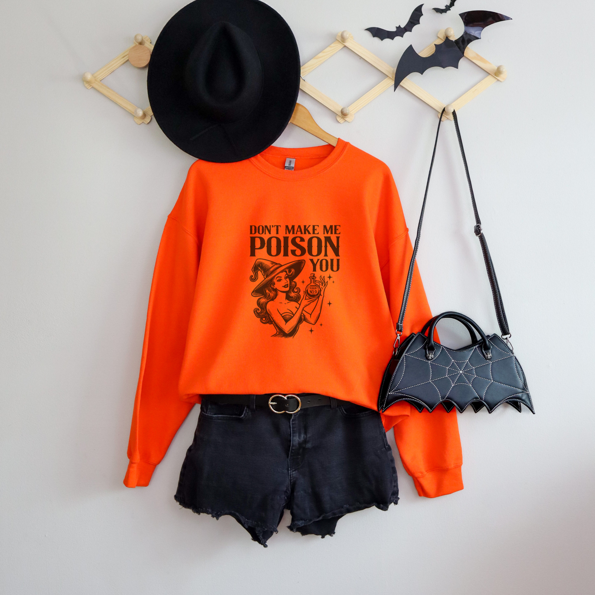 Don't Make Me Poison You Halloween Crewneck Sweatshirt