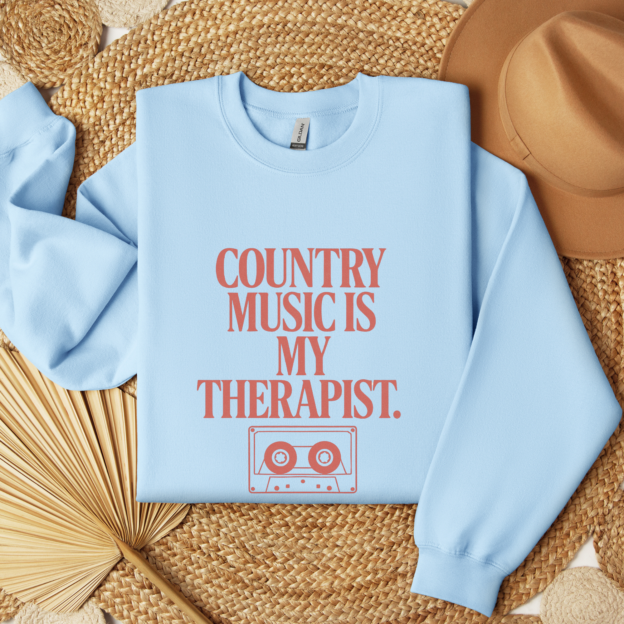 Country Music is My Therapist Crewneck Sweatshirt