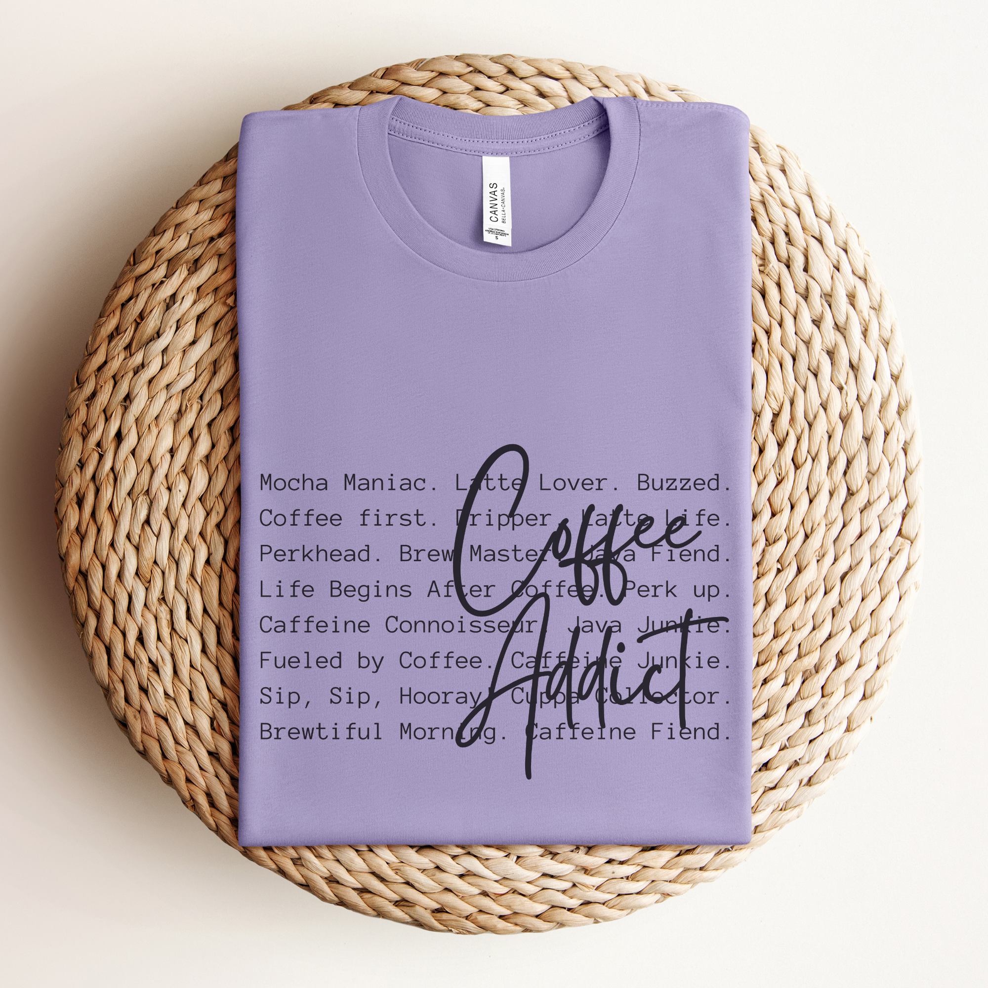 Funny Coffee Addict Definition Graphic T-Shirt