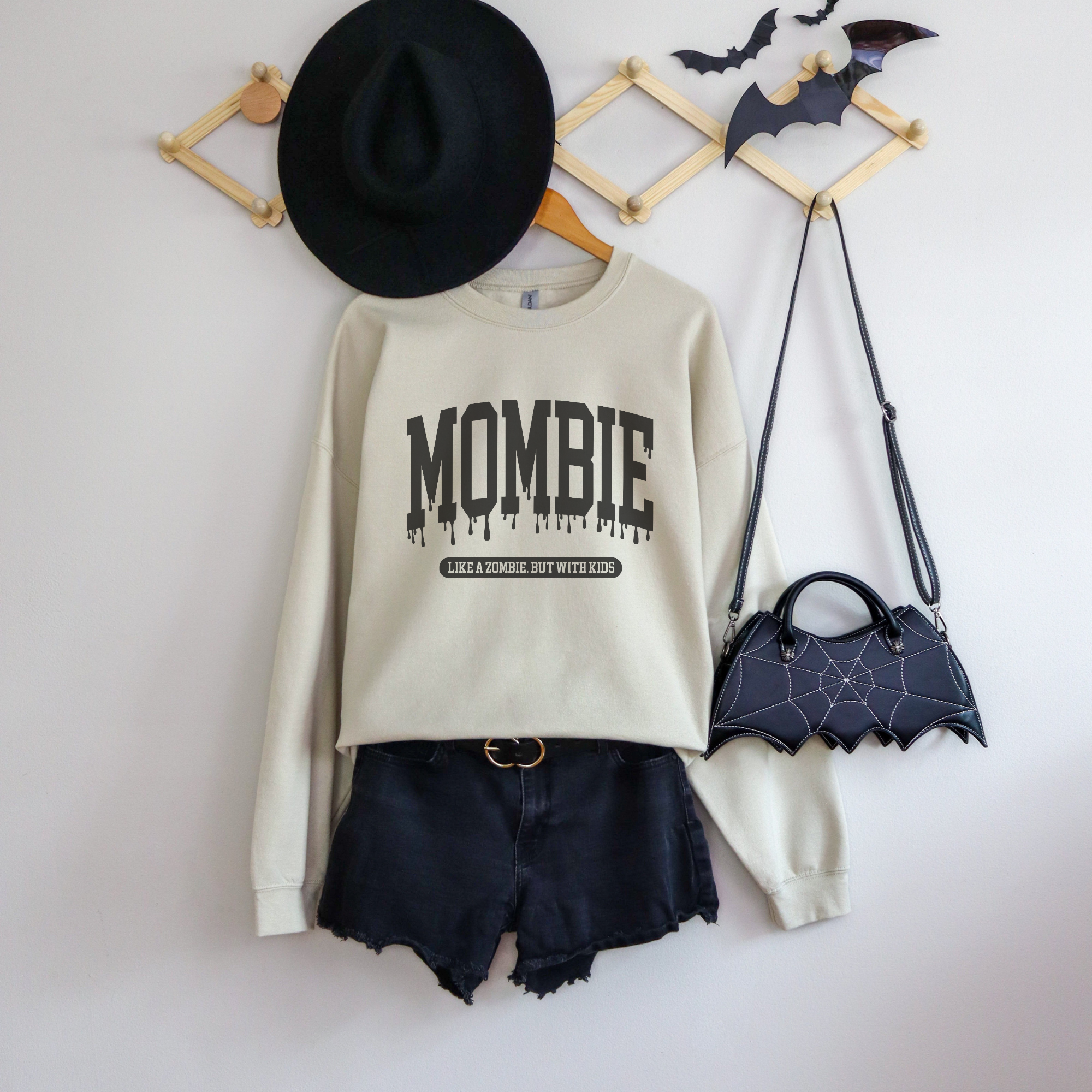 Mombie Halloween Crewneck Sweatshirt