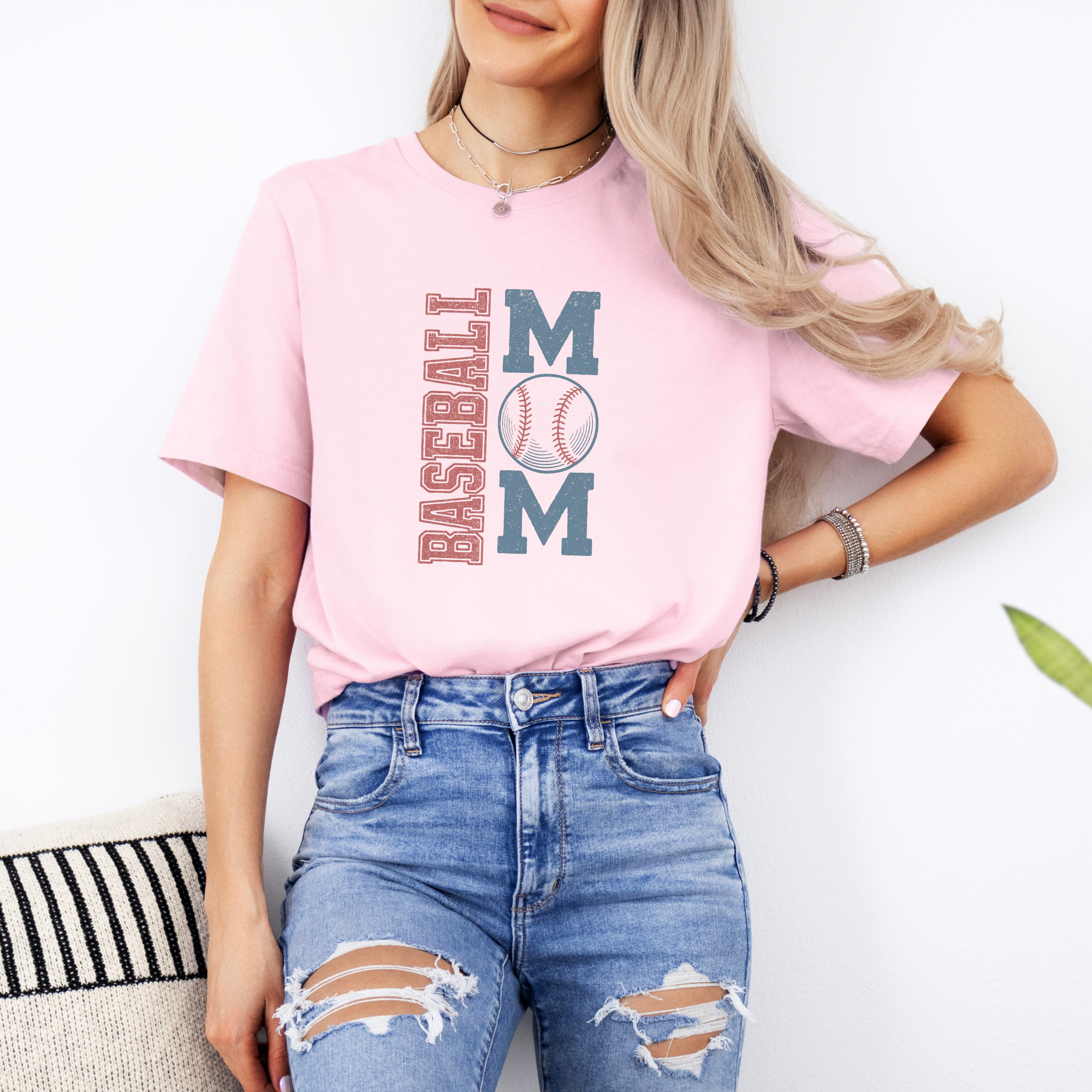 Throwback Baseball Mom Shirt