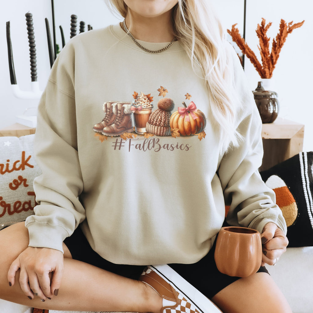 Fall Basics Graphic Women's Sweatshirt - Trendznmore