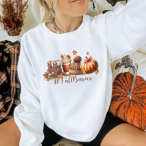 Fall Basics Graphic Women's Sweatshirt - Trendznmore