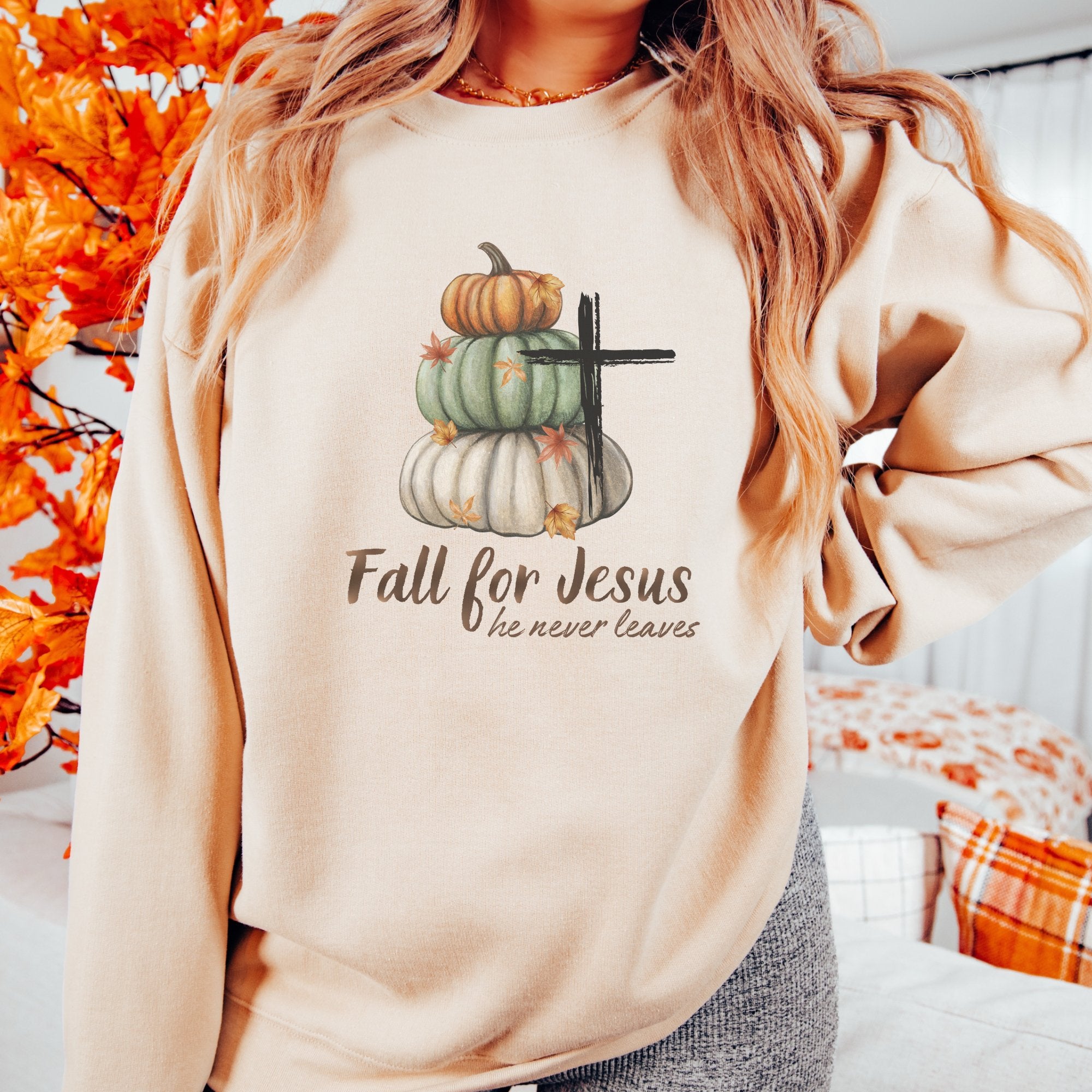 Fall for Jesus Women's Sweatshirt - Trendznmore