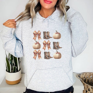 Fall Western Coquette Graphic Hoodie - Trendznmore