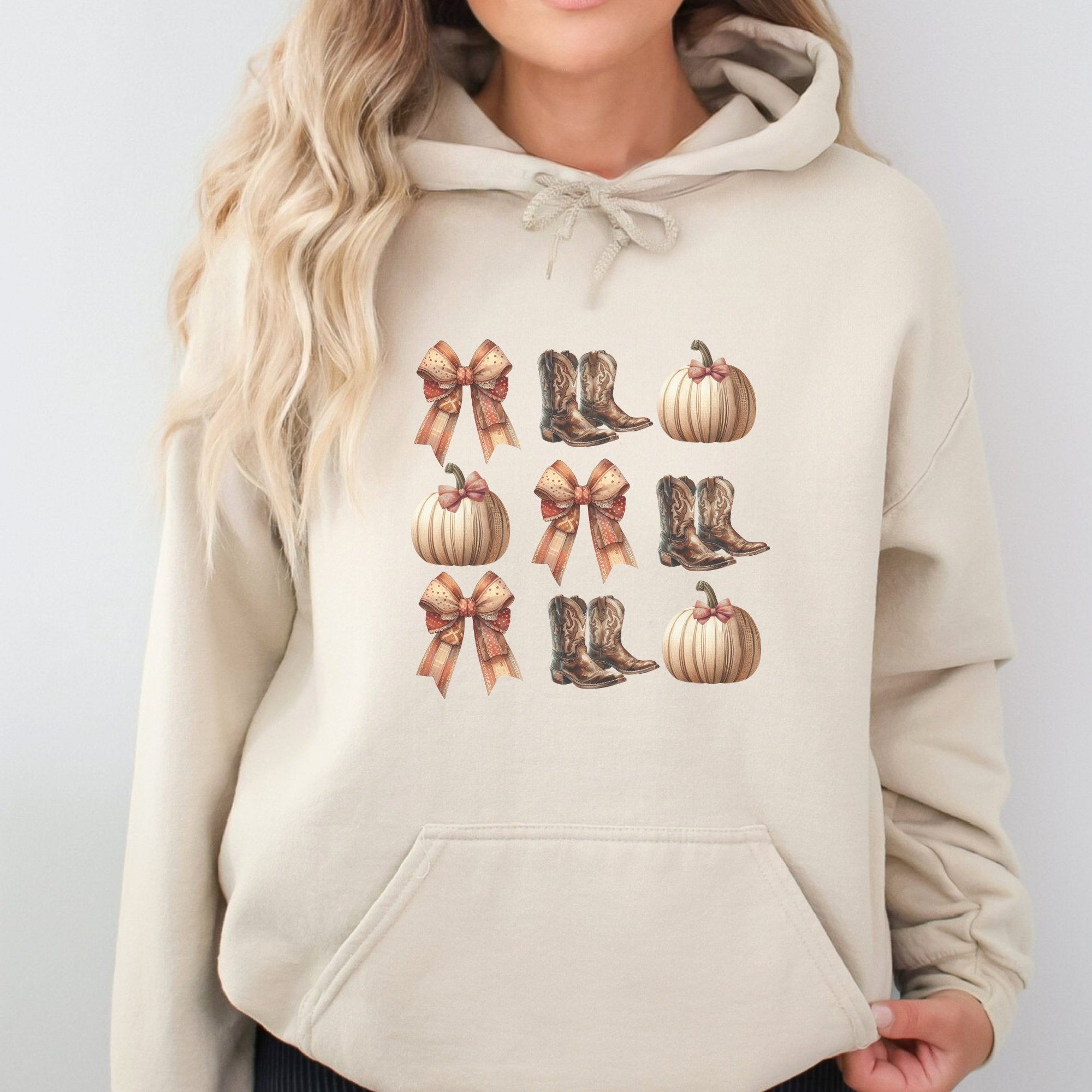 Fall Western Coquette Graphic Hoodie Trendznmore