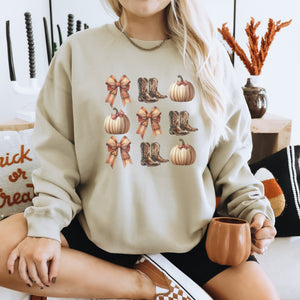 Fall Western Coquette Graphic Women's Sweatshirt - Trendznmore