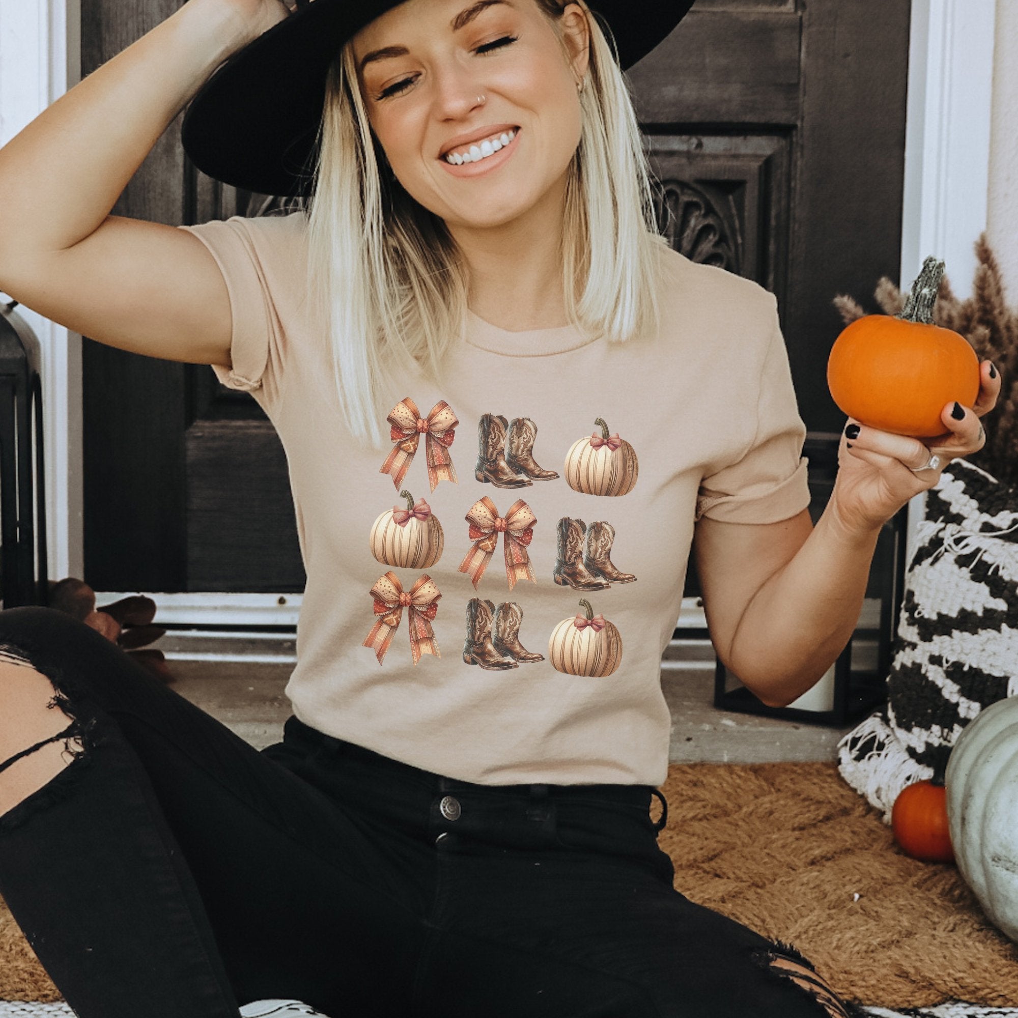 Fall Western Coquette Graphic Women's T - Shirt - Trendznmore