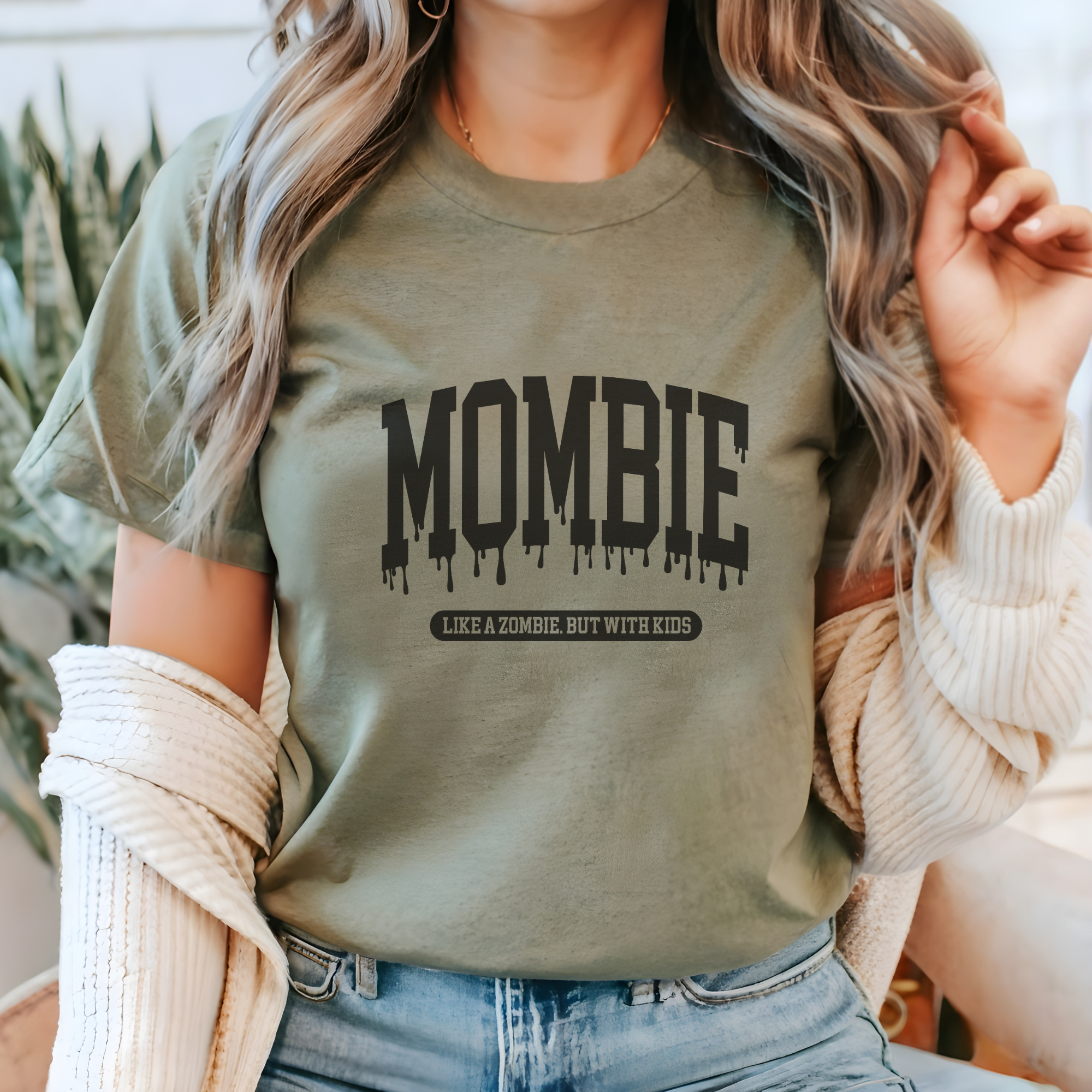Mombie Halloween Graphic T-Shirt