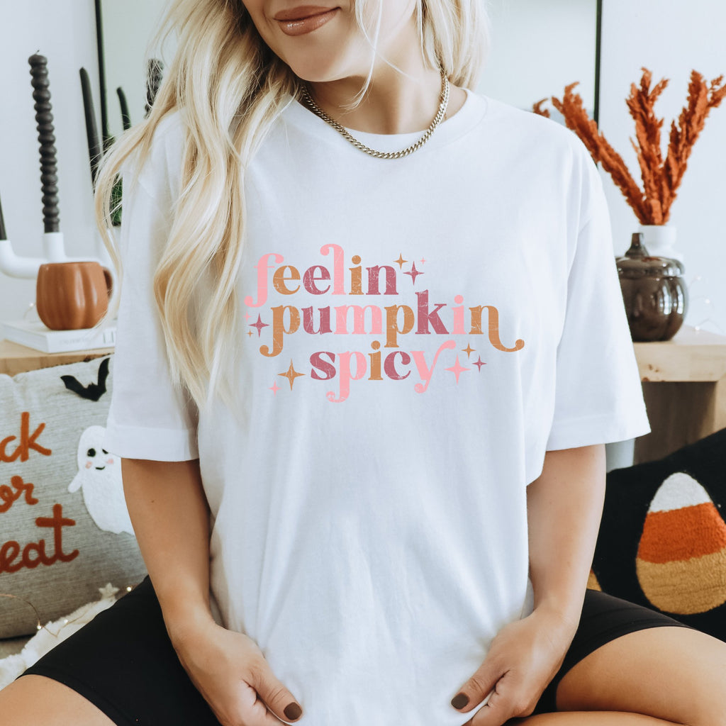 Fellin' Pumpkin Spicy Fall Graphic T - Shirt - Trendznmore