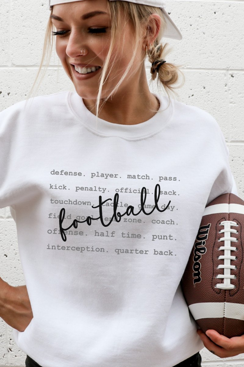 Football Defined Crewneck Sweatshirt - Trendznmore