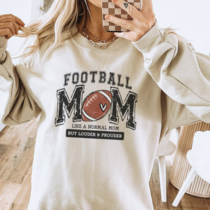 Football Mom Graphic Crewneck Sweatshirt - Trendznmore