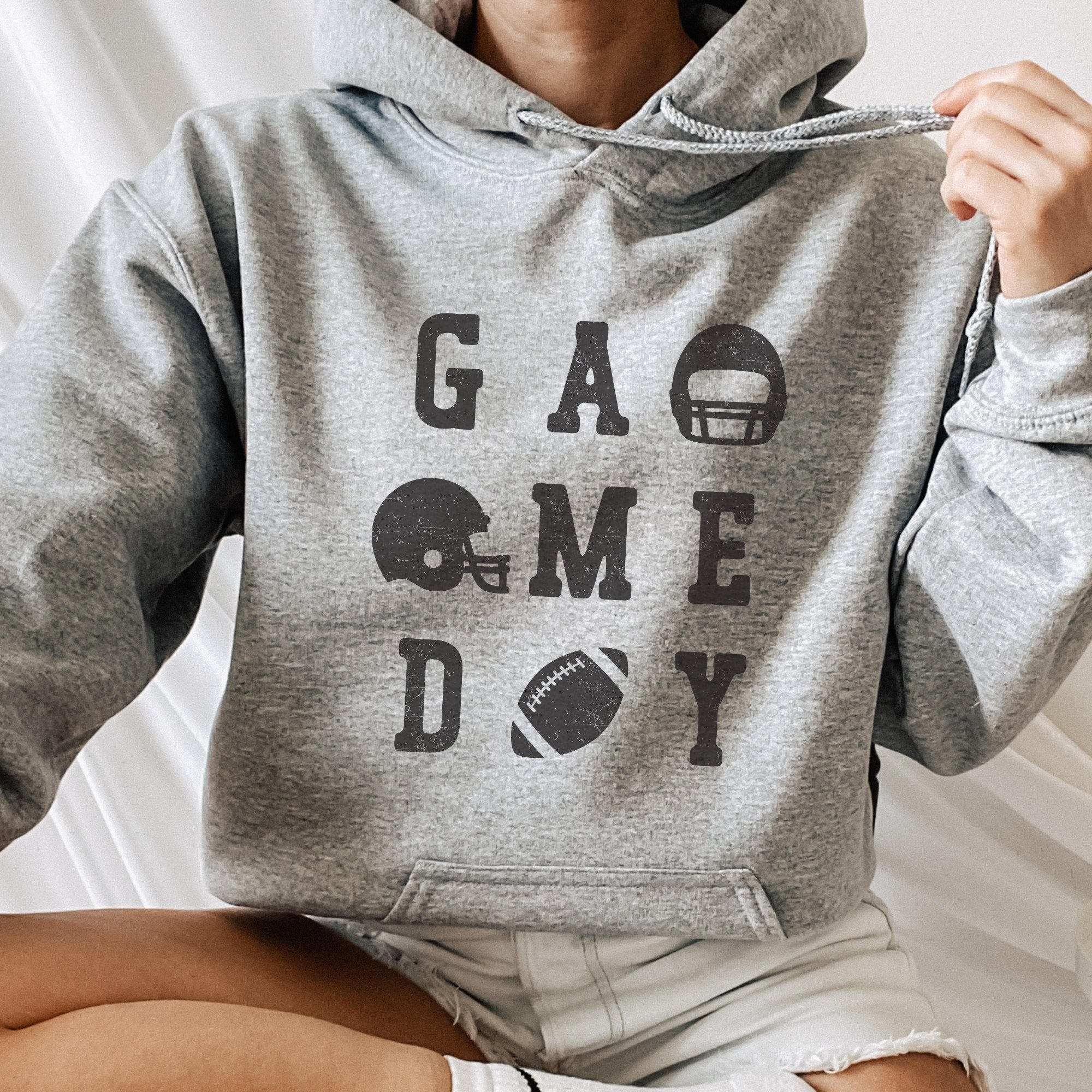 Game Day Football Graphic Hoodie - Trendznmore