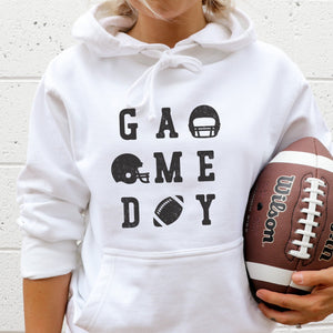 Game Day Football Graphic Hoodie - Trendznmore