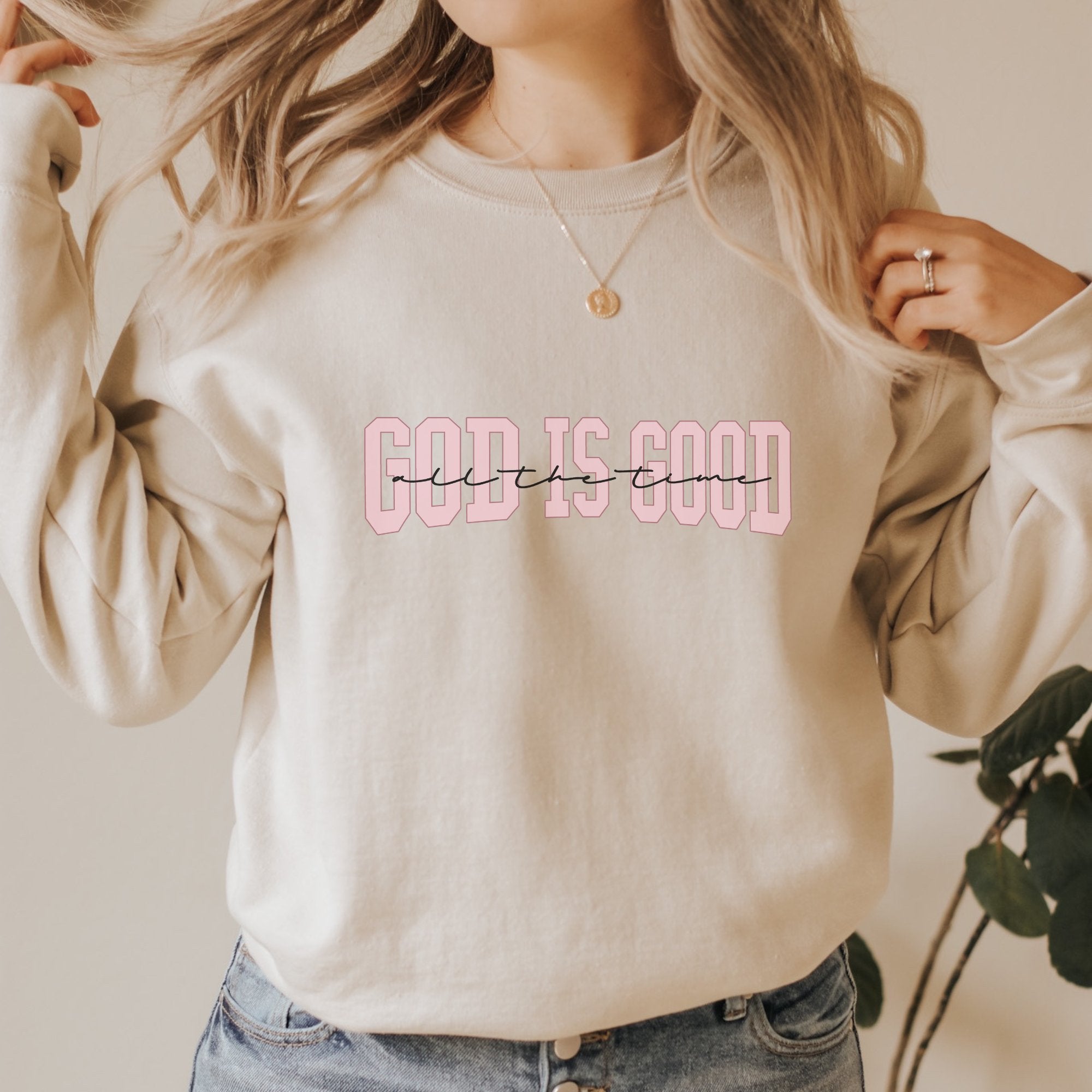 God Is Good Graphic Sweatshirt - Trendznmore