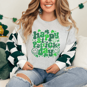 Happy St. Patrick's Day Groovy T-Shirt - Trendznmore