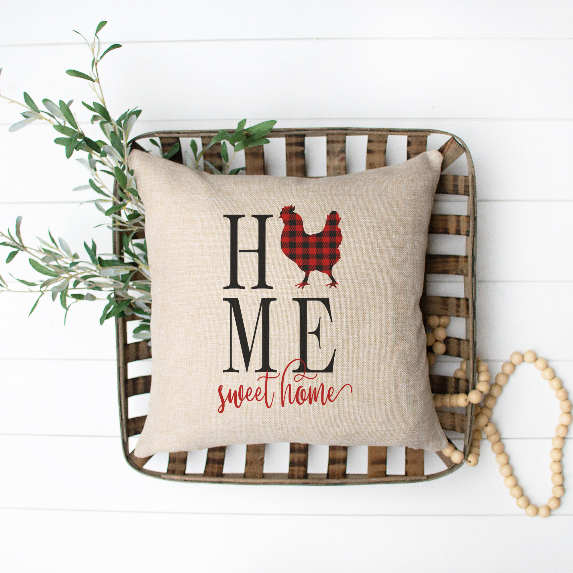 Home Sweet Home Christmas Pillow Cover