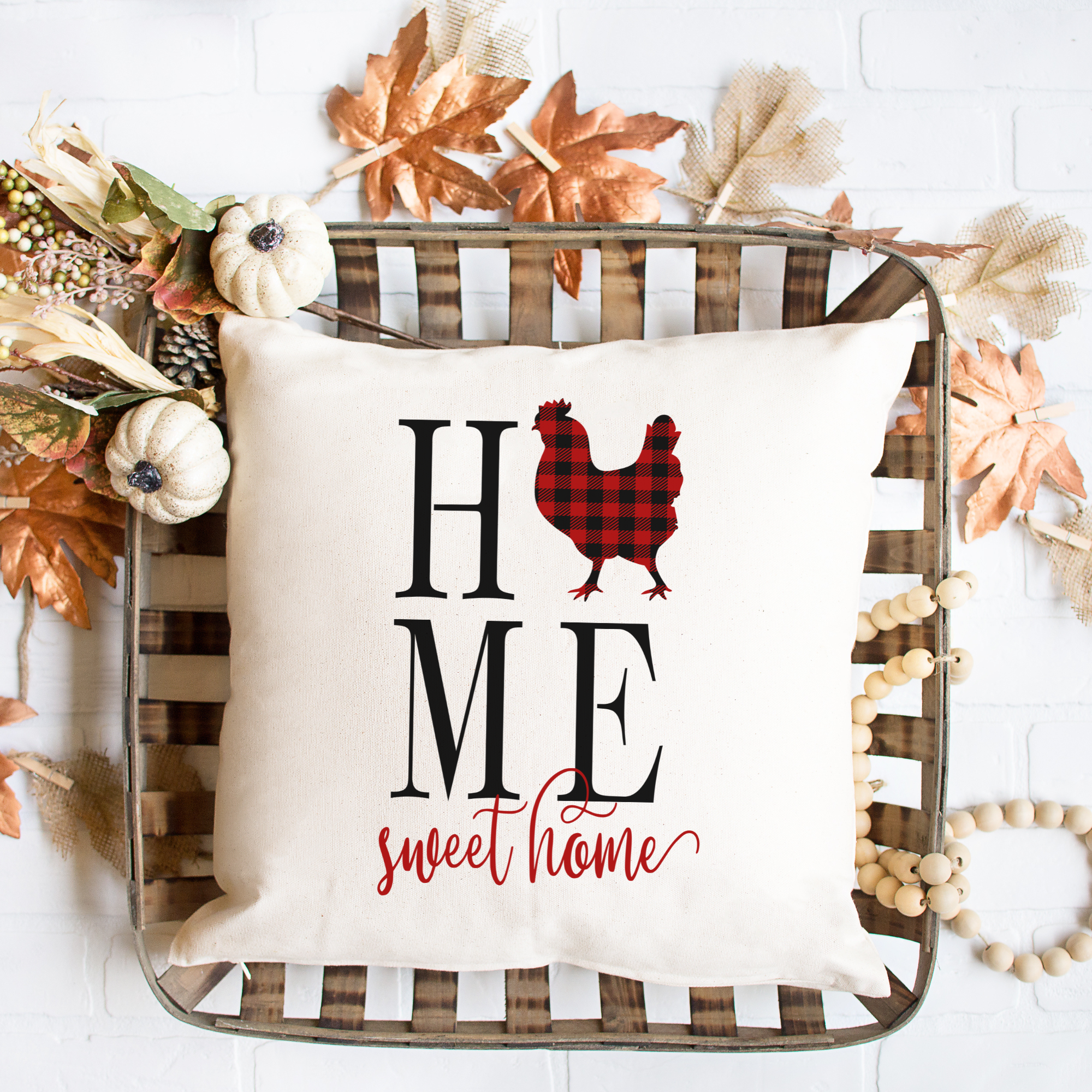 Home Sweet Home Christmas Pillow Cover