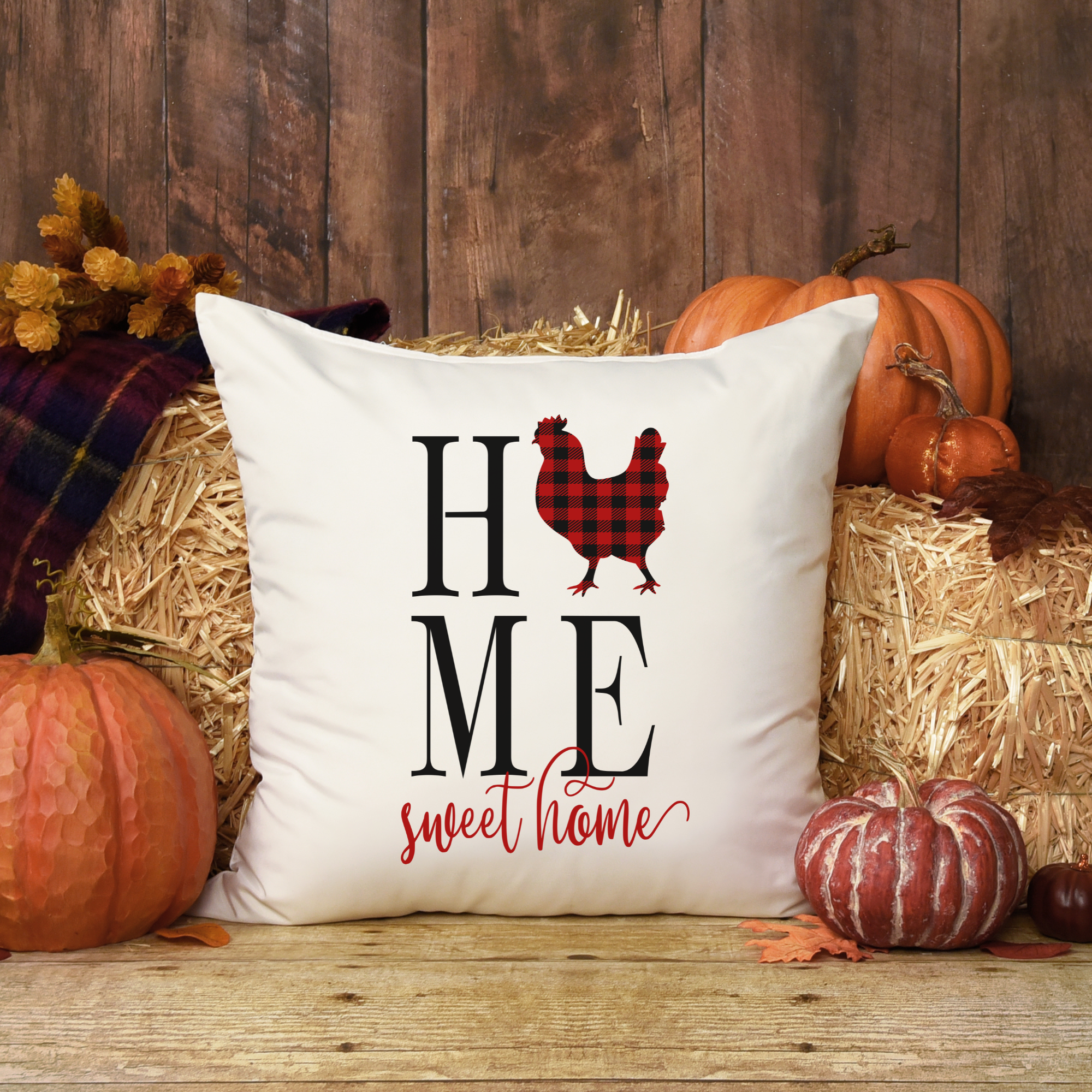 Home Sweet Home Christmas Pillow Cover