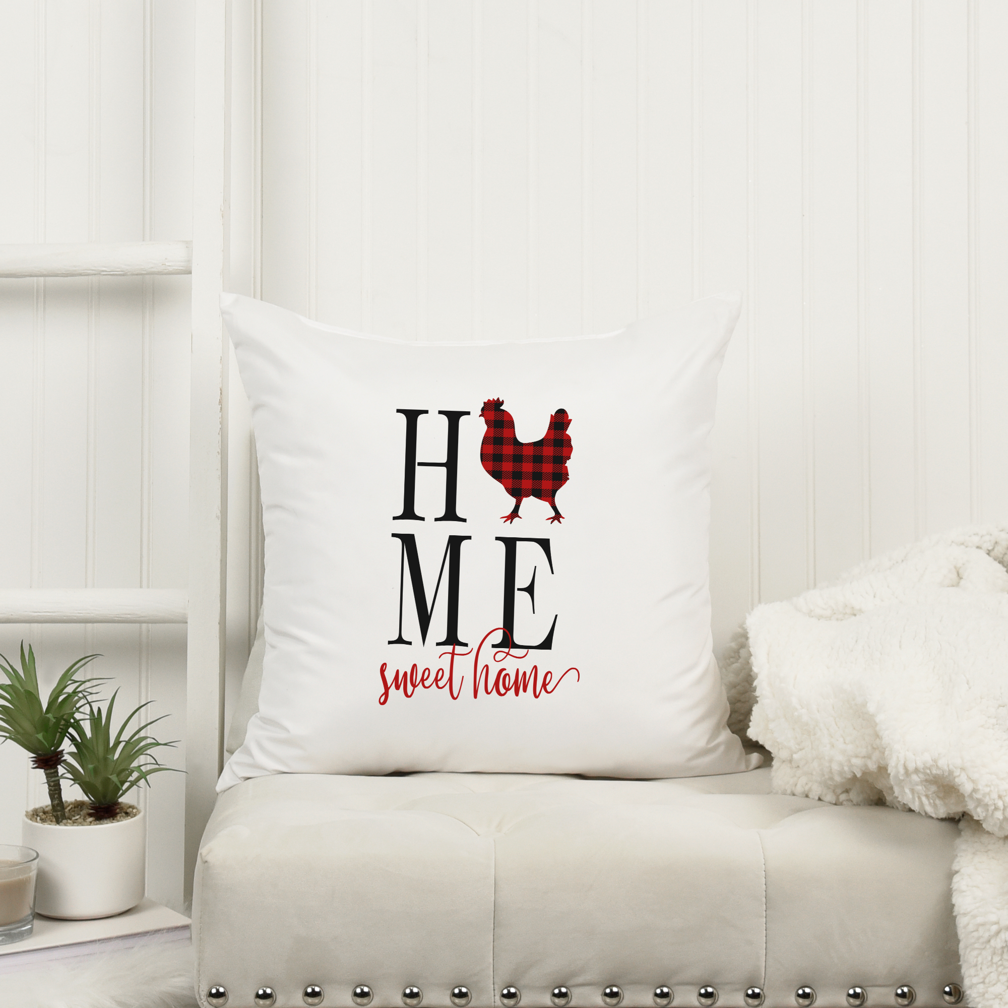Home Sweet Home Christmas Pillow Cover