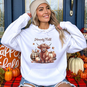 Howdy Fall Graphic Hoodie - Trendznmore