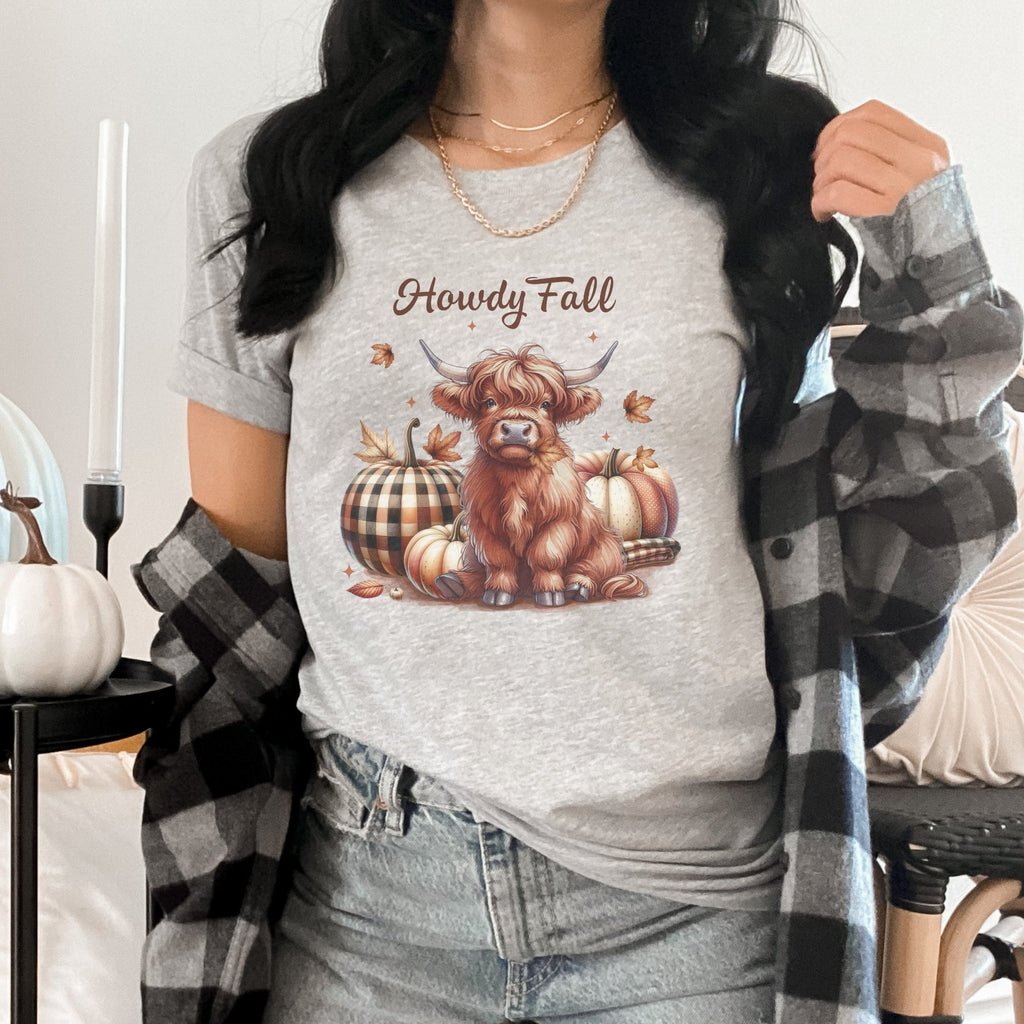 Howdy Fall Graphic Women's T - Shirt - Trendznmore