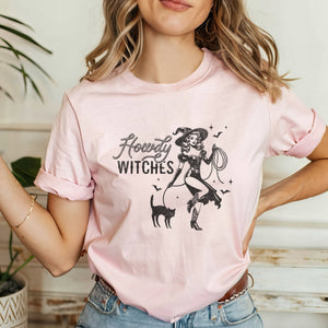 Howdy Witch Western Halloween Women's T-Shirt - Trendznmore