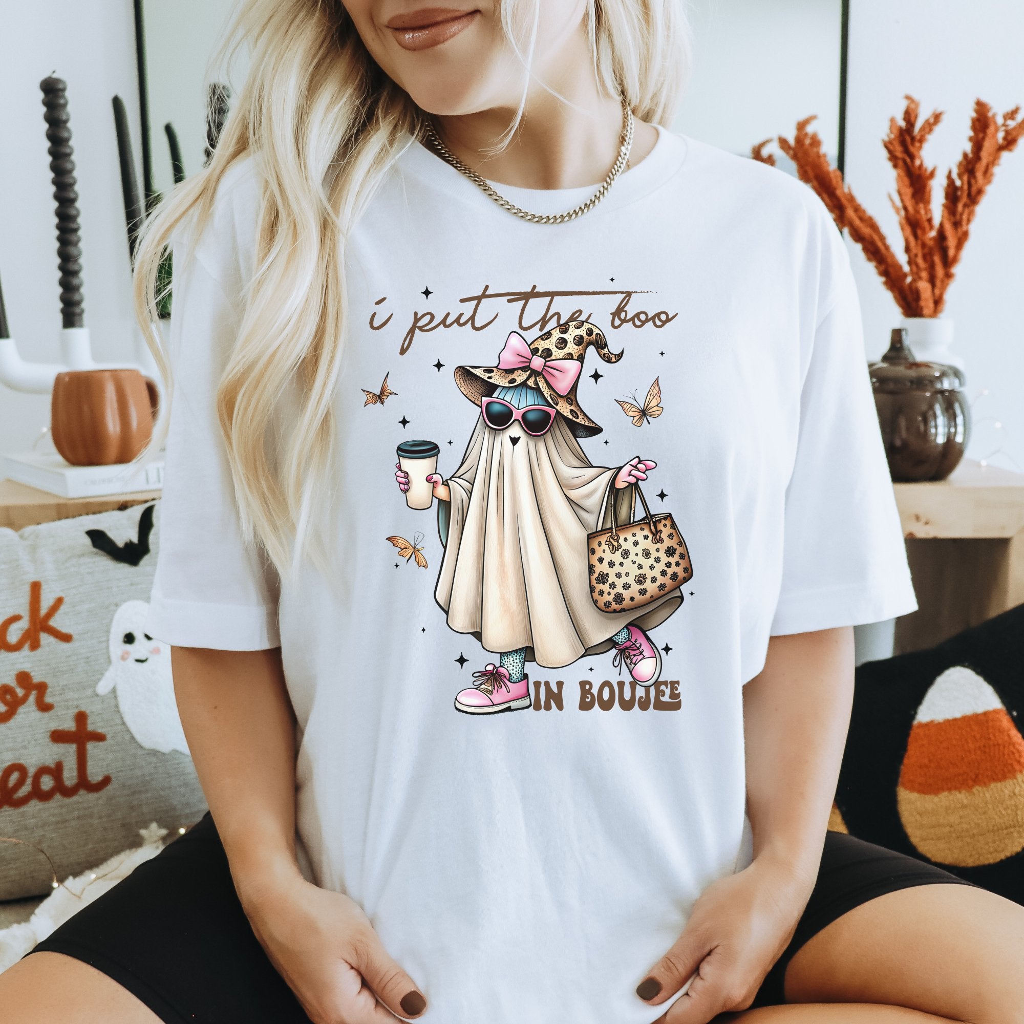 I Put the Boo in Boujee Halloween Women's T-Shirt - Trendznmore