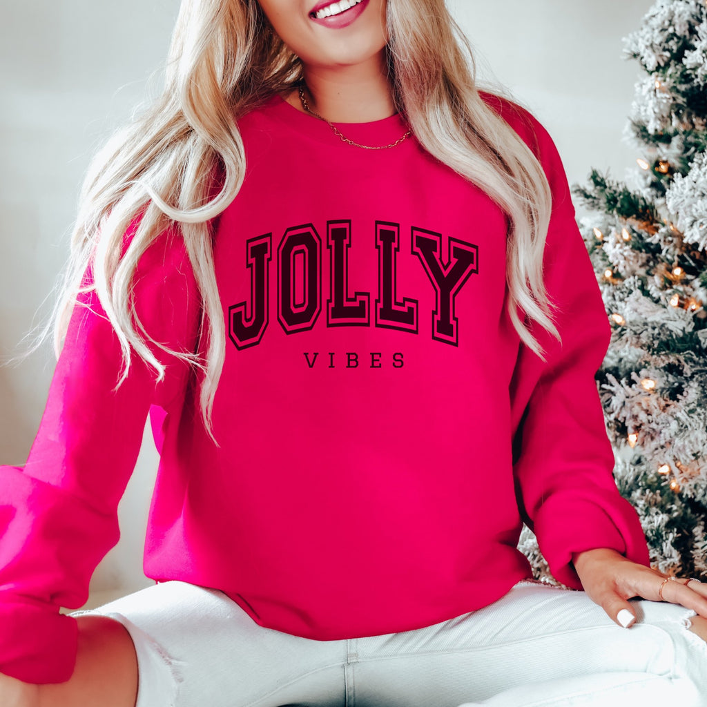 Jolly Vibes Christmas Women's Sweatshirt - Trendznmore