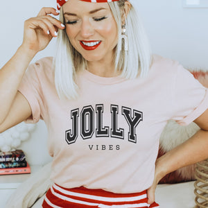 Jolly Vibes Christmas Women's T-shirt - Trendznmore