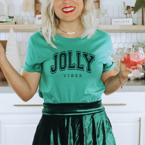 Jolly Vibes Christmas Women's T-shirt - Trendznmore