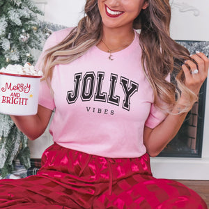 Jolly Vibes Christmas Women's T-shirt - Trendznmore